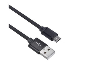 Solight USB kabel, USB 2.0 A konektor - USB B micro konektor, blistr, 1m