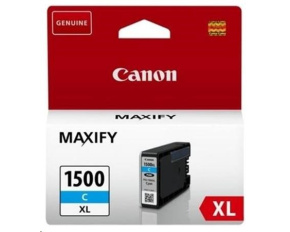 Canon CARTRIDGE PGI-1500XL C azurová pro Maxify MB2050, MB2150, MB2350, MB2750 a MB2755 (1020 str.)