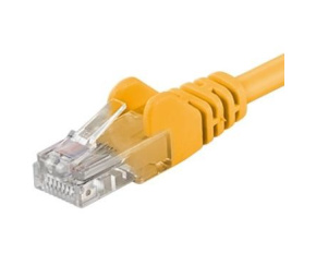 PremiumCord Patch kabel UTP RJ45-RJ45 CAT6 10m žlutá