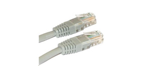 XtendLan patch kabel Cat5E, UTP - 30m, šedý