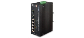 Planet IGS-624HPT, PoE switch 4x 1000Base-T, 2x SFP 100/1000Base-X, 802.3at 120W, DIN,IP30, -40 až +75st.C