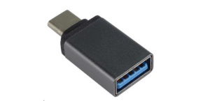 PREMIUMCORD Adapter USB 3.1 C/male - USB 3.0 A/female, metal grey, OTG