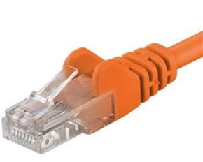 PremiumCord Patch kabel UTP RJ45-RJ45 CAT6 1m oranžová