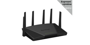 Synology RT6600ax MESH WiFi6 router (AX6000,2,4GHz/5GHz,3xGbELAN,1x2,5GbELAN,1xGbEWAN,1xUSB3.2)