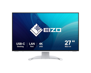 EIZO MT 27" EV2740X-WT FlexScan, IPS, 3840x2160, 350nit, 2000:1, 14ms, DisplayPort, 2xHDMI, USB-C, USB, Repro, Bílý