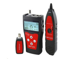 LAN Cable Tester TLCD76 s LCD, koax, Cat3/Cat5E/Cat6, UTP/STP, USB, sonda