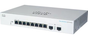 Cisco switch CBS220-8T-E-2G (8xGbE,2xSFP,fanless)