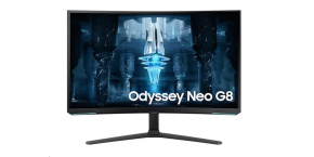 SAMSUNG MT LED LCD Gaming Monitor 32" Odyssey G8 Neo - Quantum Matrix Tech.(mini LED),4K,Prohnutý,1000R,4K,240Hz,Pivot