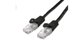 C-TECH kabel patchcord Cat6, UTP, černý, 3m