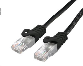 C-TECH kabel patchcord Cat6, UTP, černý, 3m