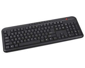 C-TECH klávesnice KB-102M USB, multimediální, slim, black, CZ/SK