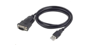 GEMBIRD Kabel adapter USB-serial 1,5m 9 pin (com), černý