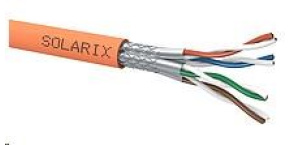 Instalační kabel Solarix SSTP, Cat7, drát, LSOHFR, cívka 500m SXKD-7-SSTP-LSOHFR-B2ca