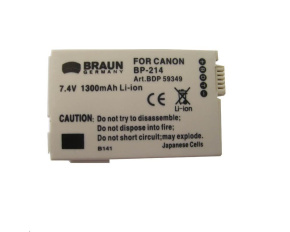 Braun akumulátor CANON BP-2L5, BP-2L14, 1500mAh