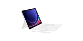 Samsung pouzdro s klávesnicí EF-DX725UWE pro Galaxy Tab S9/S9 FE, bílá