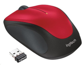 Logitech Wireless Mouse M235, red