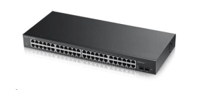 Zyxel GS1900-48 50-port Gigabit Web Smart switch, 48x gigabit RJ45, 2x SFP v2