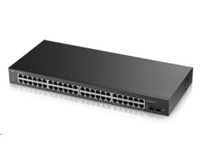 Zyxel GS1900-48 50-port Gigabit Web Smart switch, 48x gigabit RJ45, 2x SFP v2