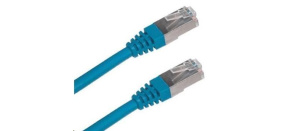 XtendLan patch kabel Cat6A, SFTP, LS0H - 0,5m, modrý (prodej po 10 ks)