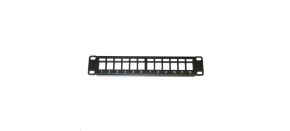 10" modulární patch panel XtendLan 12port, černý