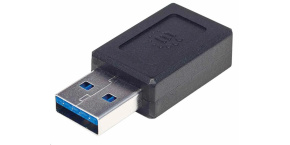 Manhattan USB adaptér, USB 3.1 Gen 2, USB-A Male na USB-C Female, 10 Gbps, černá