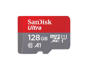 SanDisk MicroSDXC karta 128GB Ultra (140MB/s, A1 Class 10 UHS-I ) + adaptér