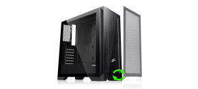 EVOLVEO Ptero Q2, 2x čelní panel - sklo /mřížka, case ATX, černá