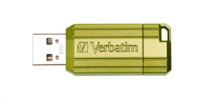 VERBATIM Flash Disk 16GB Store 'n' Go PinStripe, eukalyptově zelená