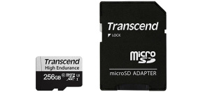 TRANSCEND MicroSDXC karta 256GB 350V, High Endurance