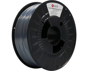 C-TECH Tisková struna (filament) PREMIUM LINE, Silk PLA, čedičová šedá, RAL7012, 1,75mm, 1kg