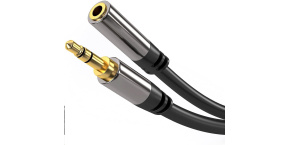 PREMIUMCORD prodlužovací kabel, Jack 3.5mm - Jack 3.5mm M/F 3m