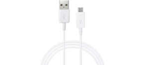 Samsung datový kabel EP-DG925UWE, micro USB, bílá (bulk)