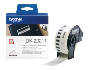 BROTHER DK-22211 bílá filmová role 29mm x 15,24m