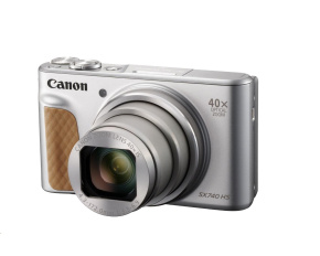 Canon PowerShot SX740 HS, 20.3Mpix, 40x zoom, WiFi, 4K video - stříbrný