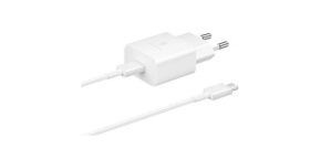 Samsung cestovní nabíječka EP-T1510XWE, PD, 15W, kabel USB-C, bílá