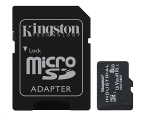 Kingston MicroSDHC karta 8GB Industrial C10 A1 pSLC Card + SD Adapter