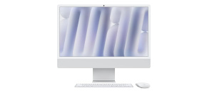 Apple iMac 24'' 4.5K display, Nano-texture glass M4 chip 10-core CPU and 10-core GPU, 256GB SSD, 16GB - Silver