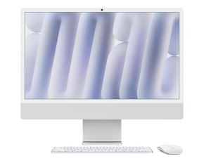 Apple iMac 24'' 4.5K display, Nano-texture glass M4 chip 10-core CPU and 10-core GPU, 256GB SSD, 16GB - Silver