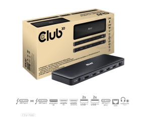 Club3D Dokovací stanice Thunderbolt 4 (Certified), 12v1