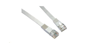 Solarix Patch kabel plochý CAT6 UTP LSOH 1m šedý non-snag-proof C6-111GY-1MB