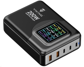 Viking nabíječka USB GaN 200W PD Pro