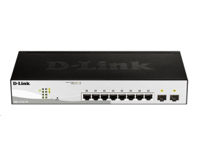 D-Link DGS-1210-10 10-Port Gigabit Smart+ Switch, 8x GbE, 2x SFP, fanless