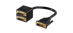 PREMIUMCORD Adapter DVI-D (24+1) male => 2x DVI-D (24+1) female