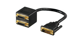 PREMIUMCORD Adapter DVI-D (24+1) male => 2x DVI-D (24+1) female