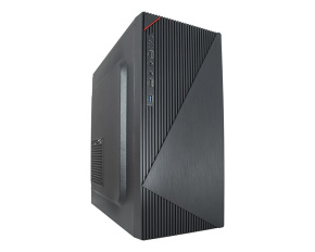 VeinX case Crown CR18A Mid Tower, bez zdroje, 1x USB3.0, 2x USB2.0, černá