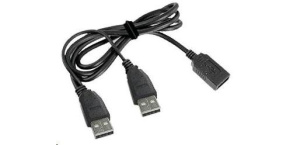 GEMBIRD Kabel USB 2.0 A-A prodlužovací 1m DUÁLNÍ (extra napájení)