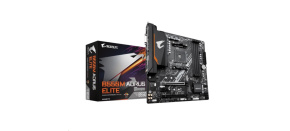 GIGABYTE MB Sc AM4 B550M AORUS ELITE, AMD B550, 4xDDR4, 1xHDMI, 1xDVI, mATX