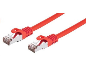 C-TECH kabel patchcord Cat6, FTP, červený, 0,5m