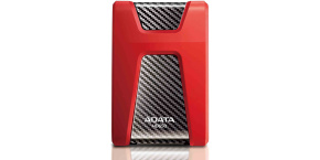 ADATA Externí HDD 1TB USB 3.1 DashDrive Durable HD650, červený (gumový, nárazu odolný)