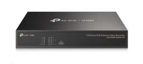 TP-Link VIGI NVR1004H-4P, videorekordér, 4 channels, 4xPoE, 1xSATA, 1x100Mb/s LAN, 2xUSB2.0, 1xHDMI,1xVGA